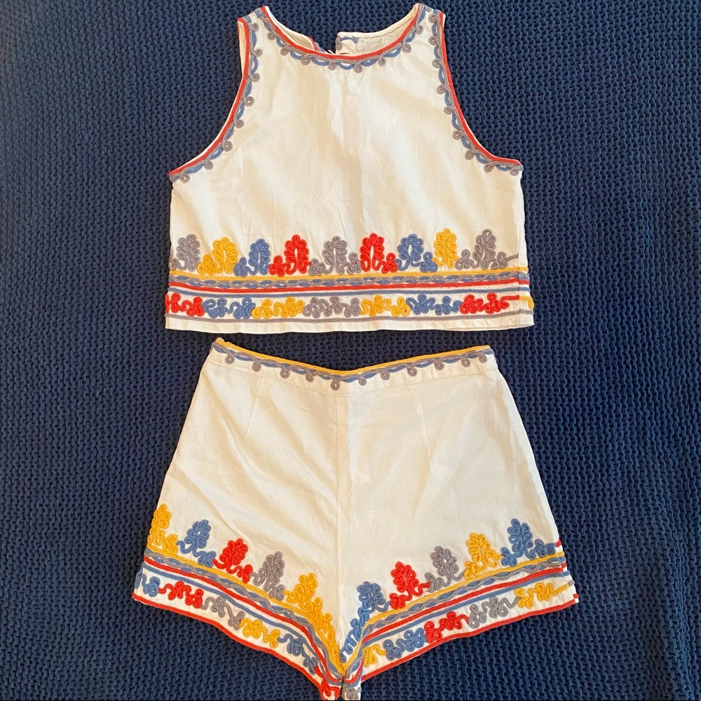 Glamorous 2 Piece Embroidered Set ASOS